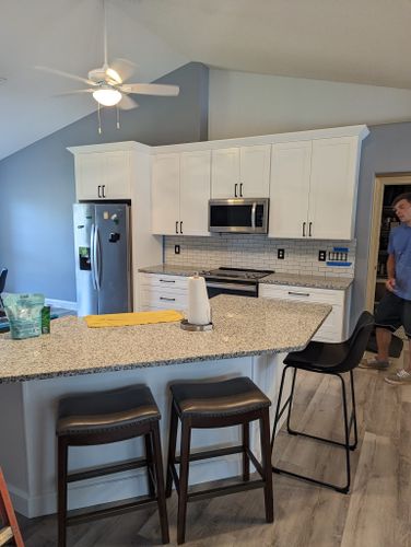 Kitchen Counter Tiling for Hastings Home Services Pensacola in Gulf Breeze, FL