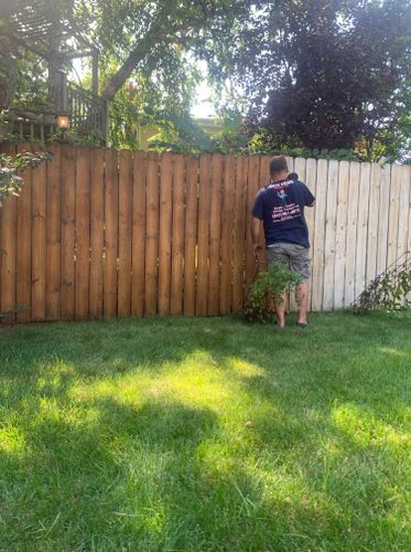 Fence Cleaning and Staining for Fence Medic in Northbrook, IL