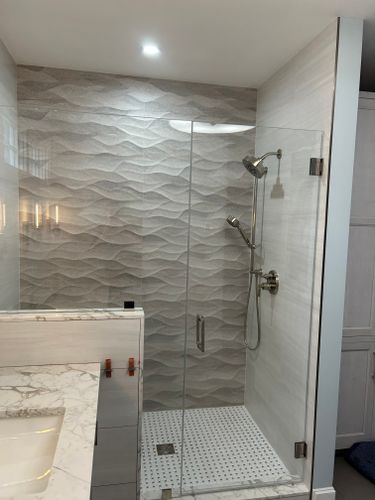 Custom Built Showers for J.Flora Plumbing in Abington, MA