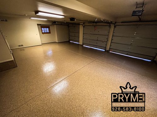Epoxy Garage Coatings for PRYME EPOXY LLC in Mayer, AZ