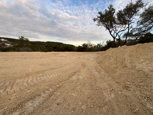 Lot cuts to minimize foundation height for K.O. Excavation LLC in Spring Branch, TX