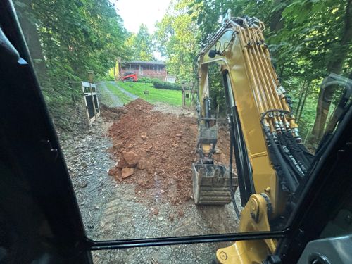 Grading for Schrock’s Land Management in Northern Virginia, Shenandoah Valley, VA
