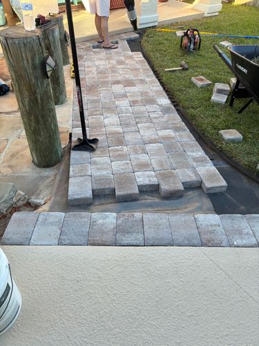 Paver Installation/Sealing for Ferrell’s Professional Painting & Home Services LLC in Panama City Beach, FL