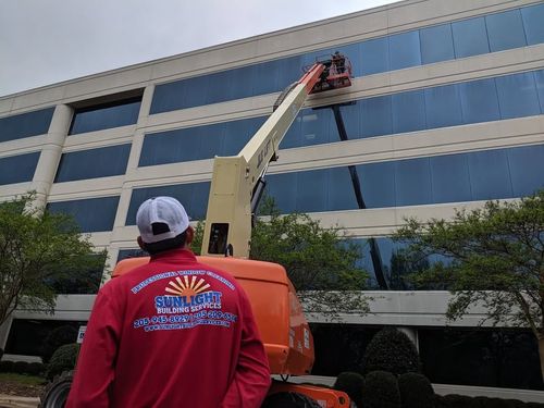 High Rise Window Cleaning for Sunlight Building Services in Birmingham, AL