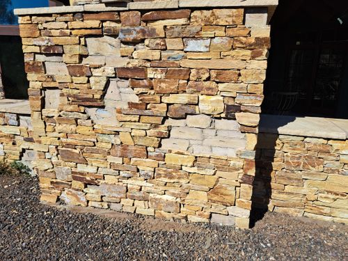 Custom Stone installation for Exquisite Techniques Construction LLC in Prescott, AZ