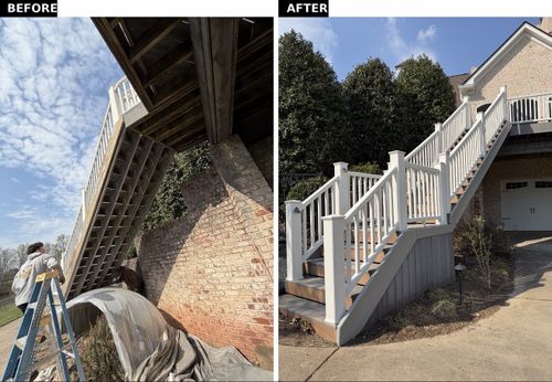 Deck and fence painting & staining for Jesus Painting and Home Renovations LLC in Greensboro, NC