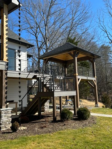 Custom Decks and Covered Porches for G.S. Home Solutions in Bedford County, VA