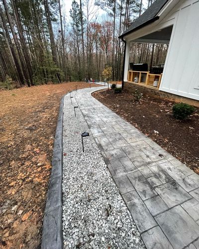 Custom Stepping Stones and Walkways (Add on) for Streamline Borders, LLC in Indian trail, NC