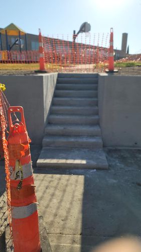 Stair Design & Installation for J&J Concrete in Scurry, TX