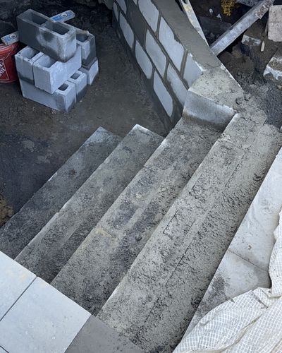 Step Installation for Santos Masonry in Fall River, MA