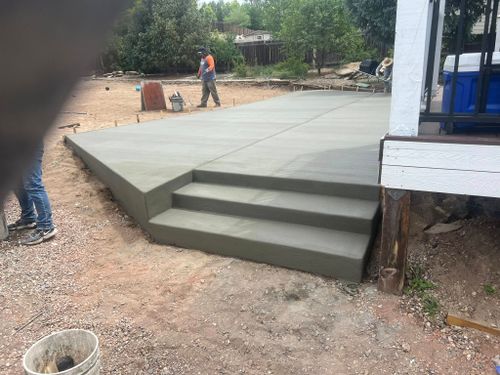 Concrete Slab Construction for Highland Concrete & Landscaping in Colorado Springs, CO