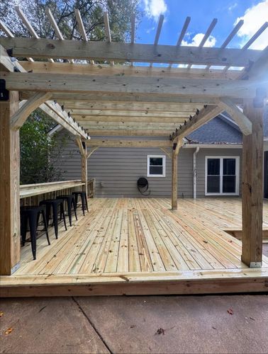 Backyard Remodel for E&T Outdoor Pros in LaGrange, GA