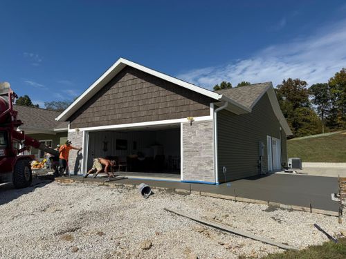 Full Depth Custom Carved Concrete for Whitfield Concrete Construction in Solsberry, IN