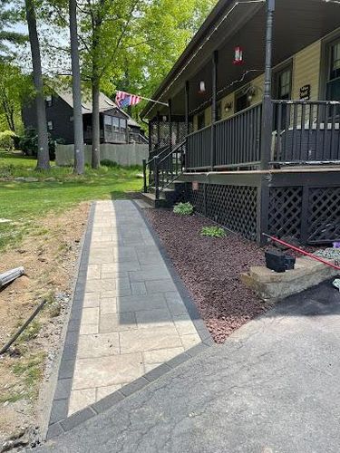 Walkway Installation for Z. Hastings Landscape Construction in Templeton, MA