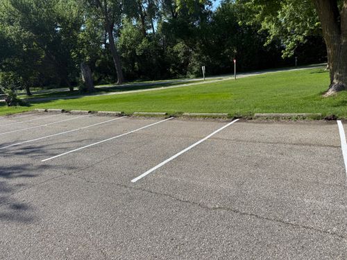 Line Striping for Midwest Line Striping LLC in Spirit Lake, IA