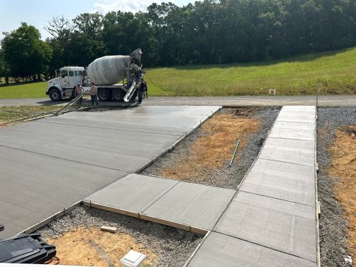 Grading & Excavating for Out of the Blue Concrete in Cocke County, TN