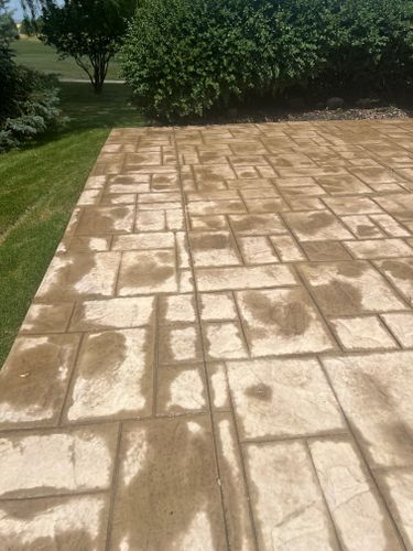 Stamped Concrete Installation for Luna Dynasty Concrete in Chicago, IL