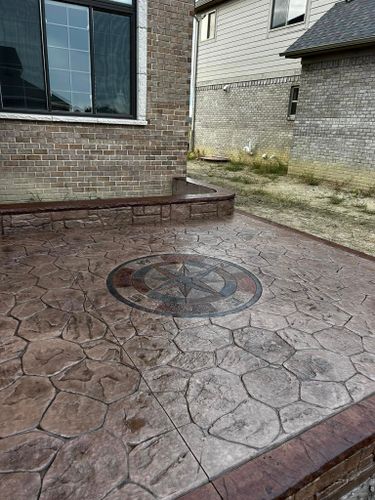 Stamped Concrete for Z&S Concrete in Capac, MI