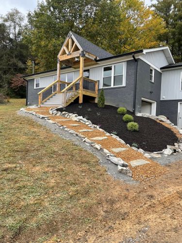 Landscape Design & Install for Simmons Brothers Investments in Pounding Mill, VA
