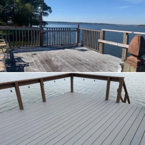 Deck Construction for Moore Lake Living LLC in Leesburg, TX
