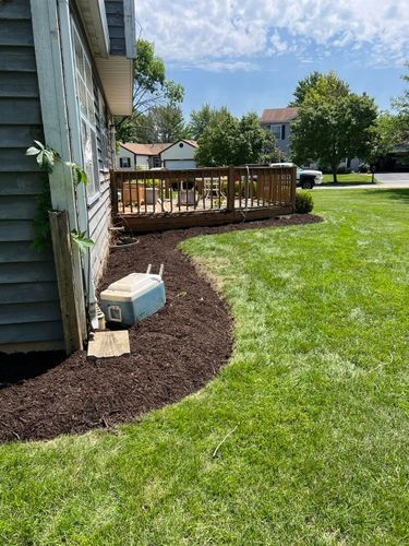 Mulch Installation for R&L Deluxe Landscaping in Hanover Park, IL