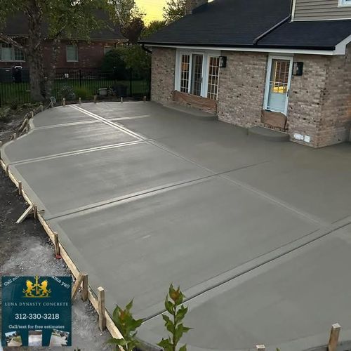 Patio Design & Installation for Luna Dynasty Concrete in Chicago, IL