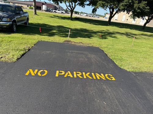 Line Striping for Midwest Line Striping LLC in Spirit Lake, IA