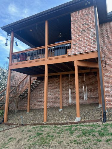 Custom Deck Construction for Ozark Deck Company in  Rogers, Arkansas