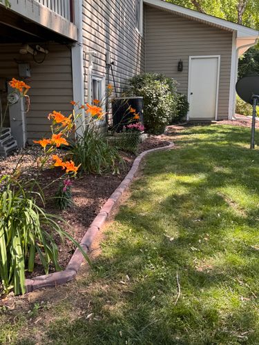 Edging and Mulch Installation for H&L Lawn Care LLC in Twin Lakes, WI