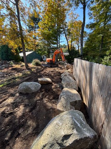 Retaining walls for Davis Services  in Bethany, CT