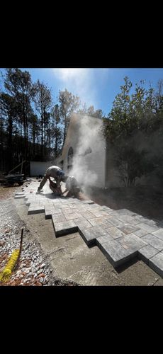 Paver Patios for E&T Outdoor Pros in LaGrange, GA