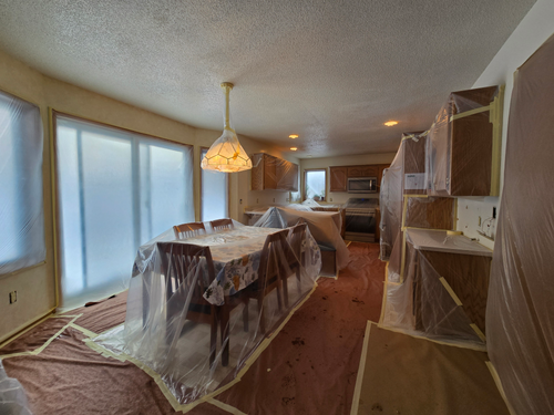 Kitchen and Cabinet Refinishing for Duraplus Topcoat Painting in New Brighton, MN