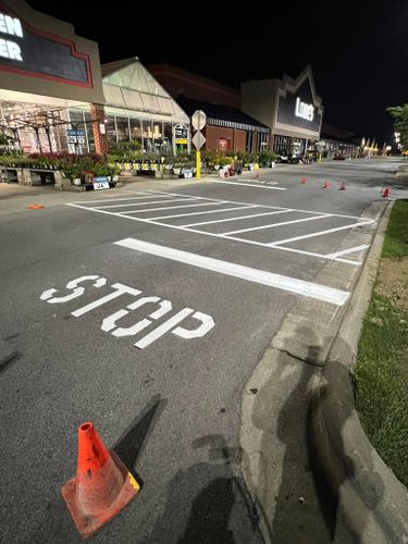 Commercial Striping for Ronnies Line Striping in Kenton, OH