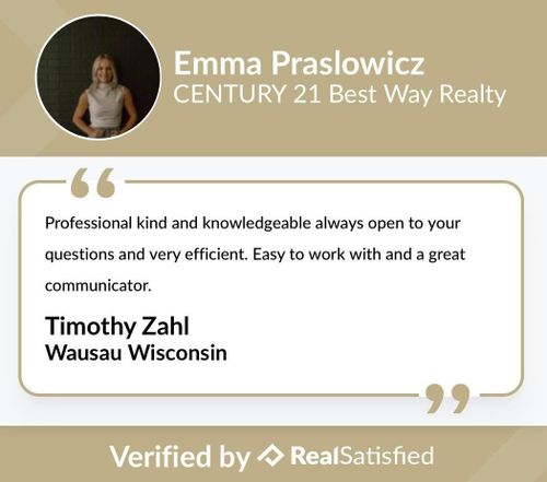  for Emma Praslowicz Century 21 Best Way Realty in Tomahawk, WI