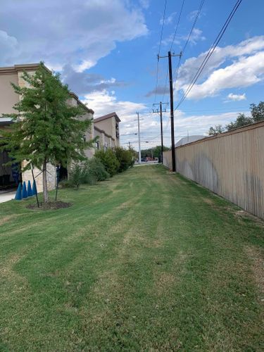 Mowing for Allen Lawn Care in Taylor, Texas