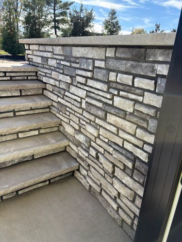 Stone and Block Veneers for RS Masonry LLC in Akron, Ohio