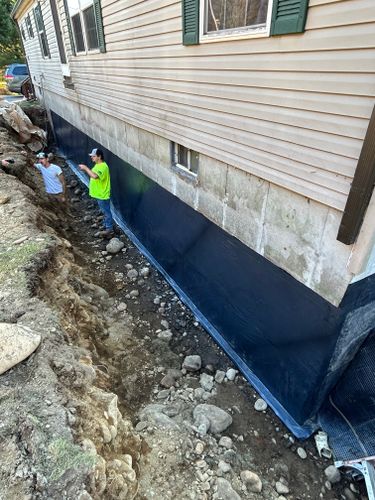 New Concrete Foundation Construction for Graham & Schriner Construction in Hinsdale, NH