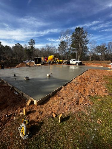 Concrete Slab Construction for J & Son Construction LLC in Forest City, NC