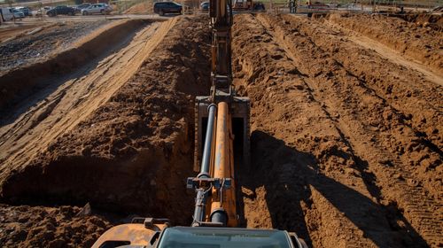 Foundation Digging + Trenching for Precision Excavating and Septic in Madrid, IA