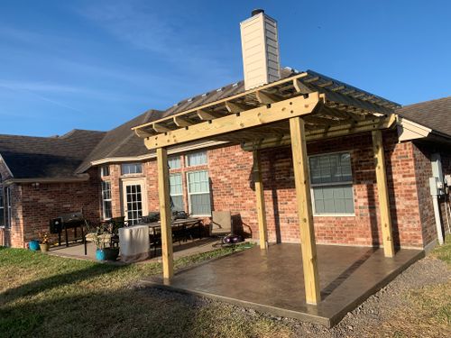Custom Pergolas for Keen Decorative Concrete in Corpus Christi, TX