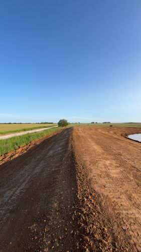 Excavation and site prep for South Prairie Construction in Graham, TX