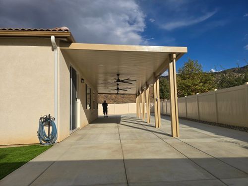 Insulated Patio Cover Installation for The Patio Cover Company  in Banning, CA