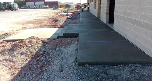 Commercial patios and walkways for RM Concrete Construction,LLC. in Norman, , OK