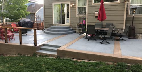 Patio Design & Installation for B&M Concrete LLC in Longmont, CO