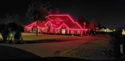 Christmas Lighting for DeLoera Total Lawncare in Oklahoma City, Oklahoma