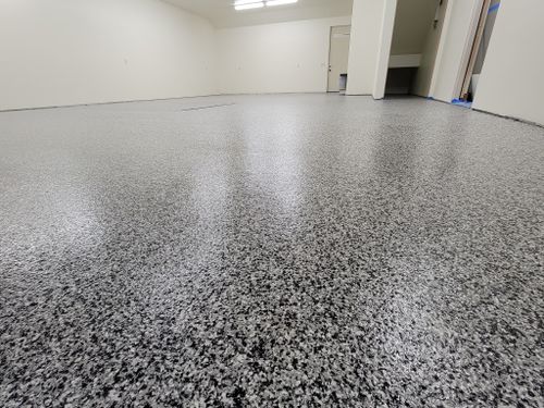 Epoxy Floor Coating for Majestic Concrete and Landscape in Cross Lake, MN
