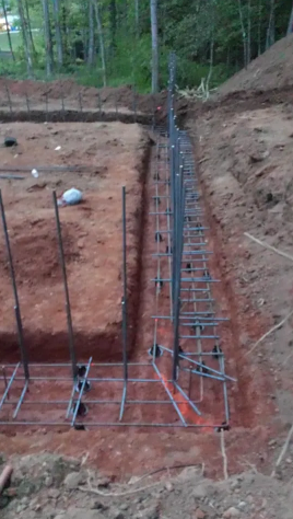 Foundation Excavation for Barnes Backhoe & Grading in Taylorsville, NC