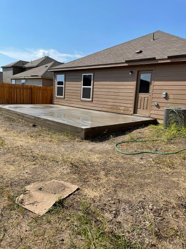 Patio Design & Installation for Limon Pro Concrete in Manor, TX