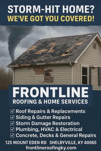 Roofing Replacement for Frontline Roofing & Home Services in Shelbyville, KY