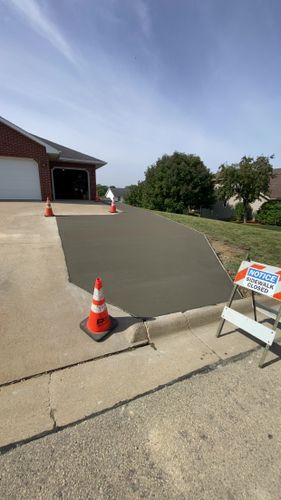 Driveway Install for TDC Excavating in Dubuque, IA